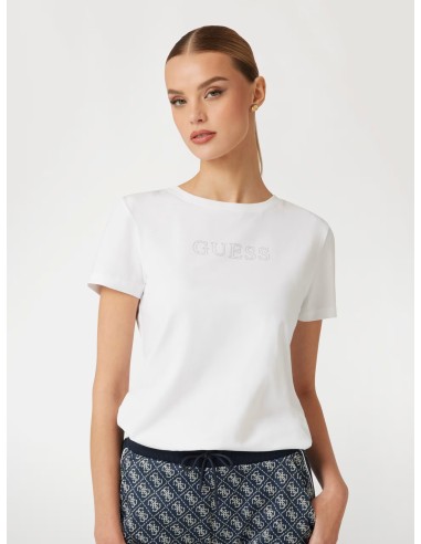 T-shirt con strass Guess V3BI11J1314