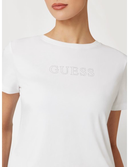 T-shirt con strass Guess V3BI11J1314