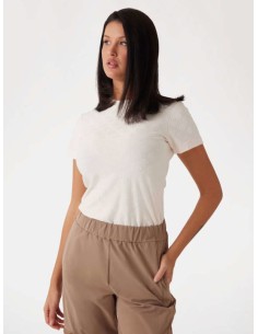 T-shirt con logo 4G e fiori peony Guess  V5RI02KCLG2