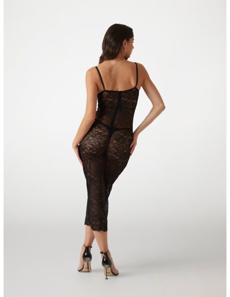 Abito midi in pizzo stretch Vanessa Guess O5RK00KBGT0