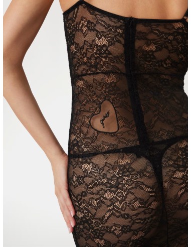 Abito midi in pizzo stretch Vanessa Guess...