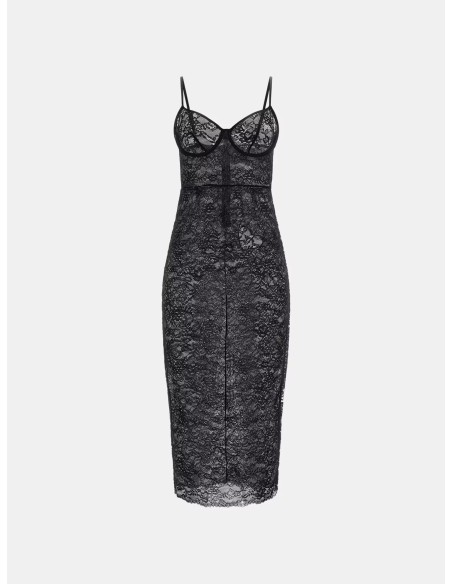 Abito midi in pizzo stretch Vanessa Guess O5RK00KBGT0