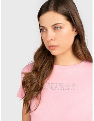 T-shirt con strass Guess V3BI11J1314