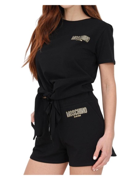 T-shirt Moschino con nodo V2A071194110555
