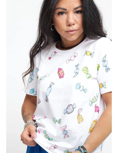 T-shirt Moschino Candies Print V6A070144121001
