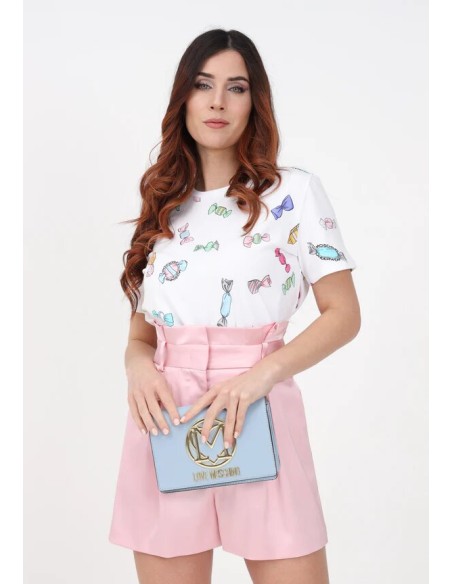 T-shirt Moschino con stampa Candies Print V6A07034412