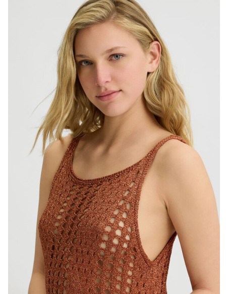 Abito in maglia Lurex traforato Liu.jo Beachwear VA5167MA70D