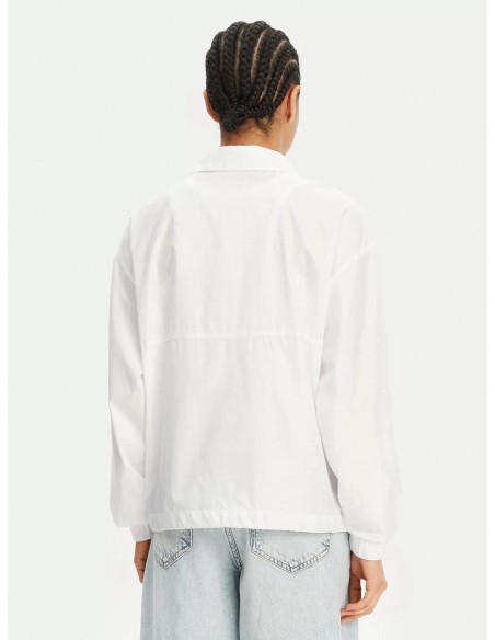 Giacca a vento Guess con logo 4G bianco V5GL01WH482