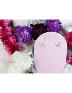 Orecchino farfalla con Swarovski Paviè TP.25.11F 2
