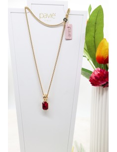 Collana con pietra in Swarovski Paviè CL.25.27B