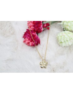 Collana fiore in galvanica oro Paviè CL.25.07B