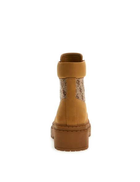 Anfibi Leads Guess cammello con logo 4G FLTLEAFAL10