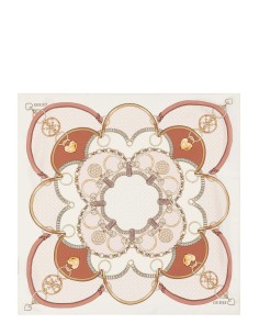 Foulard con logo 4G e fiori peony Guess AW5347SIL03