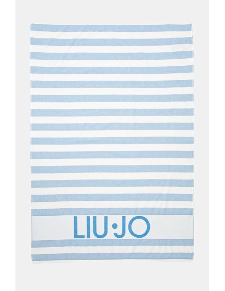 Telo mare a righe con logo Liu.jo VA5198T0300