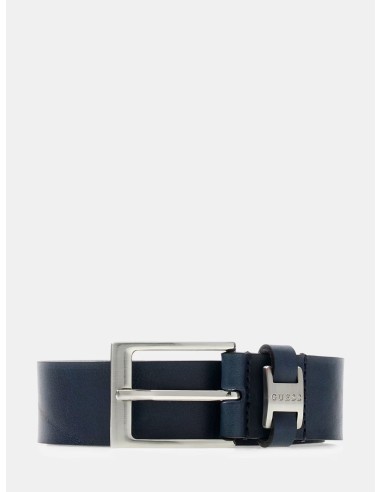 Cintura vera pelle Guess blu BM7824P5335