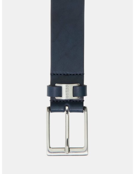 Cintura vera pelle Guess blu BM7824P5335