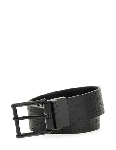Cintura reversibile in vera pelle Guess con...