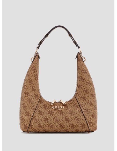 Borsa a spalla Calista con logo 4G Guess latte SG733417