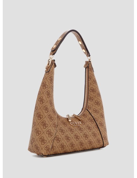 Borsa a spalla Calista con logo 4G Guess latte SG733417