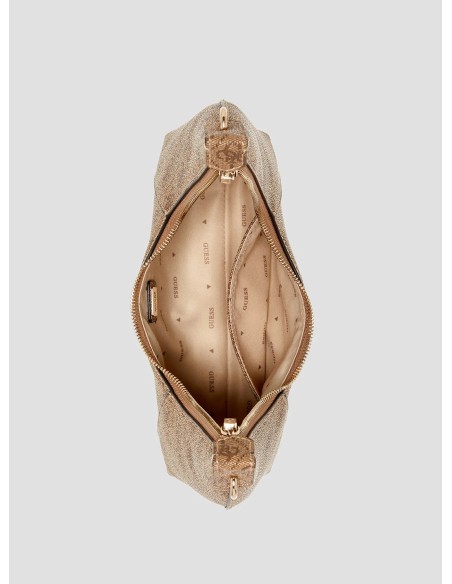 Borsa a spalla Calista con logo 4G Guess latte SG733417