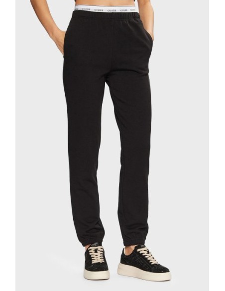 Pantaloni da jogging con elastico in vita Guess nero O5RB01KCO31