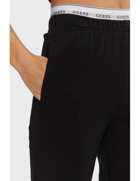 Pantaloni da jogging con elastico in vita Guess nero O5RB01KCO31