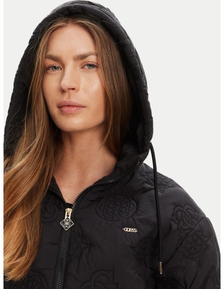 Completo con logo 4G e fiori peony nero Guess V5YL03WHEB2