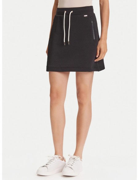 Gonna con logo 4G e fiori peony nera Guess V5YD03KBSL2