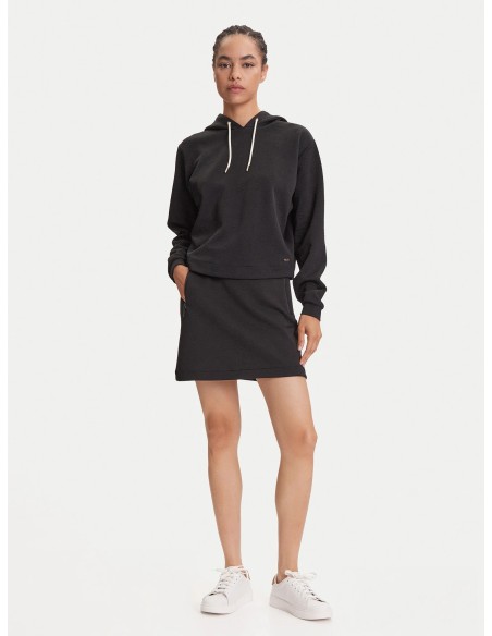 Gonna con logo 4G e fiori peony nera Guess V5YD03KBSL2