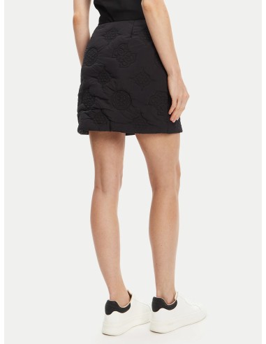 Gonna con logo 4G e fiori peony nero Guess...