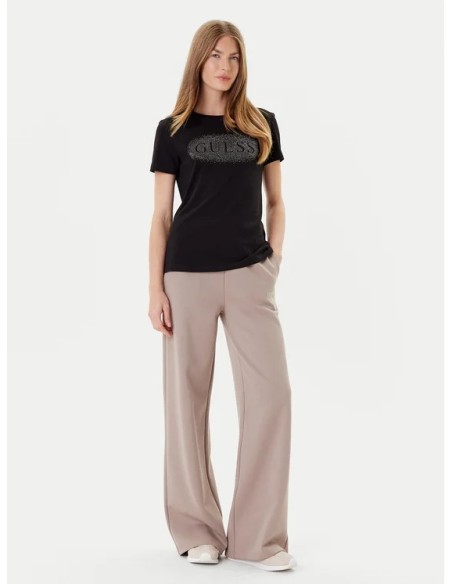 T-shirt Guess con scritta in strass V5YI08J1314