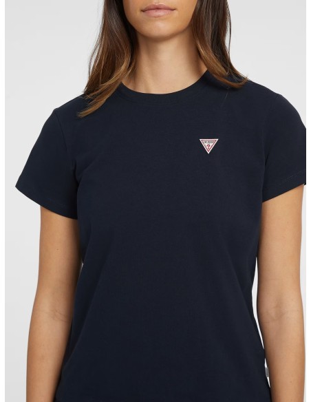 T-shirt classica con mini logo triangolo Guess Jeans  W4YI10J1314