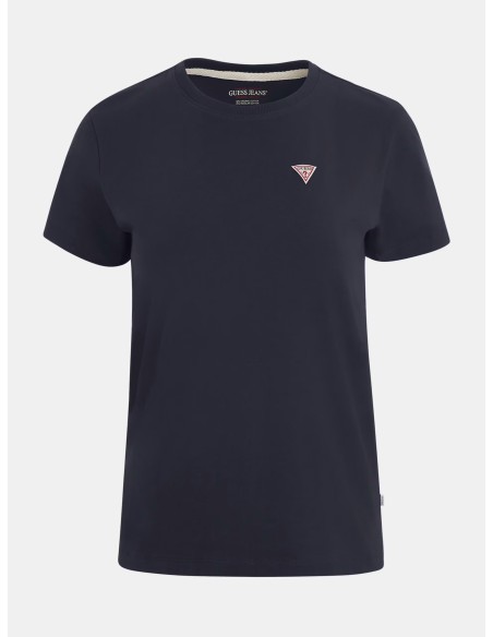 T-shirt classica con mini logo triangolo Guess Jeans  W4YI10J1314