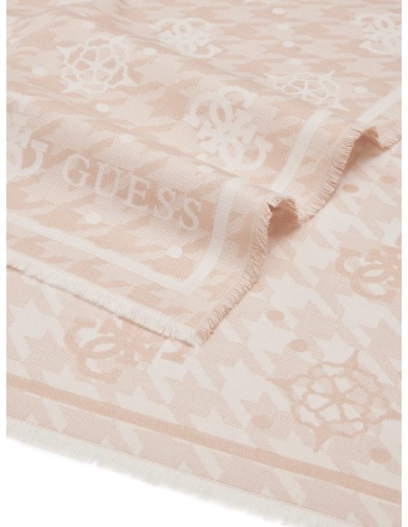 Sciarpa con logo 4G e fiori peony Guess AW5417POL03