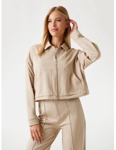 Felpa in nylon cropped Guess V5YL08KCX42 2