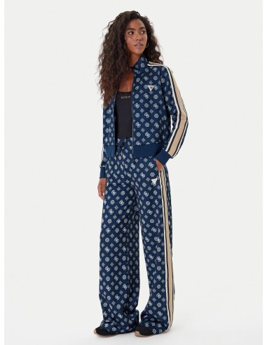Pantaloni con logo all over Guess blu scuro...