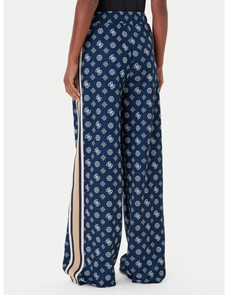 Pantaloni con logo all over Guess blu scuro V5YB10K0282