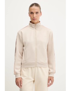 Felpa con cerniera e logo Guess crema V5GQ18KCRU2