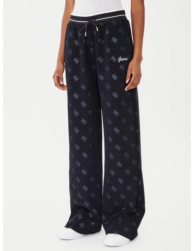 Pantaloni con logo 4G Guess regular fit neri V5BB00K1902