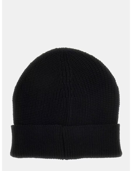 Cappello a cuffia uomo con triangolo logo Guess nero AM9584POL01