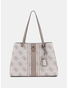 Borsa Shopper Erenia con maxi logo 4G Guess Dark Taupe...
