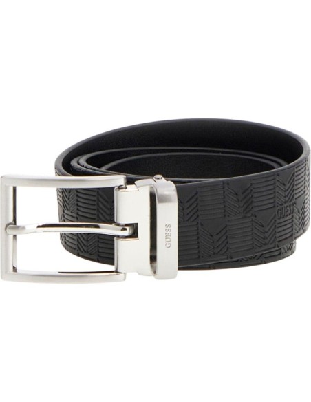 Cintura uomo vera pelle con stampa G Wave Guess BMBUDEP5235
