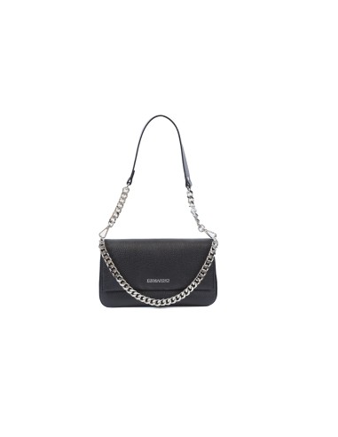 Borsa a spalla in vera pelle Ermanno Scervino nera 12401825