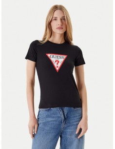 T-shirt con maxi logo triangolare Guess Jeans W4YI04J1314