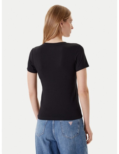 T-shirt con maxi logo triangolare Guess Jeans W4YI04J1314