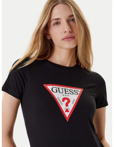 T-shirt con maxi logo triangolare Guess Jeans...