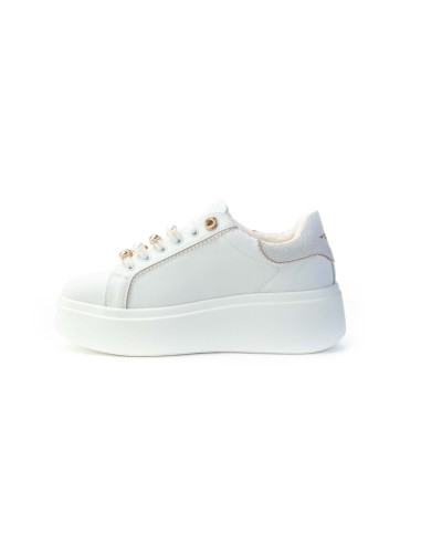 Sneakers in pelle con charm Dazzling Tosca Blu...