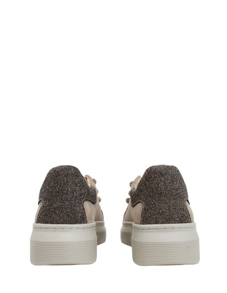 Sneakers in pelle scamosciata City con sfere gioiello Tosca Blu Fango SF2503S039