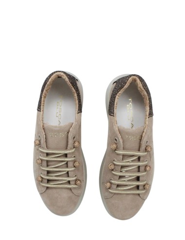 Sneakers in pelle scamosciata City con sfere...