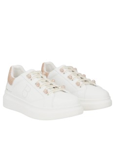Sneakers in pelle City con sfere gioiello Tosca Blu...